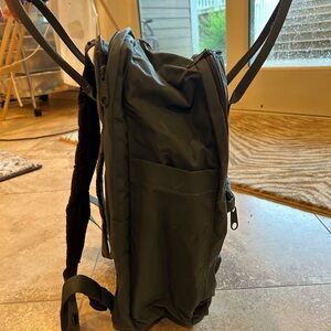 Fjallraven Kanken army green large backpack